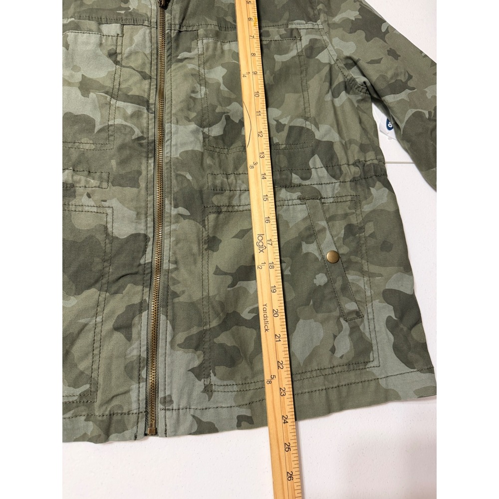 Old Navy Womens Camo Utility Field Jacket Green Medium Petite Gorpcore - Picture 10 of 11